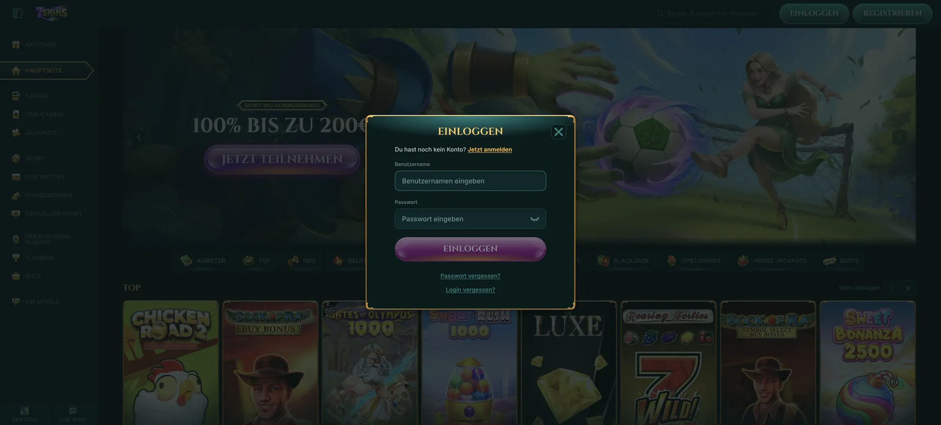 7Signs Casino Login