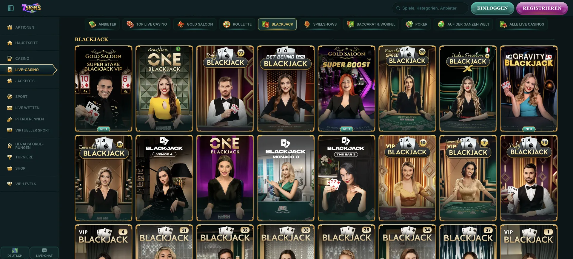 7Signs Casino: Blackjack