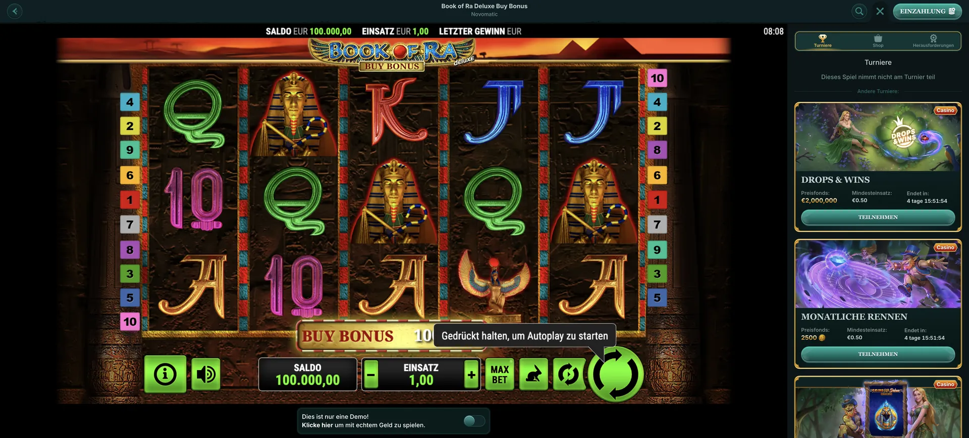 7Signs Casino Bonus: Book Of Ra Deluxe Buy Bonus