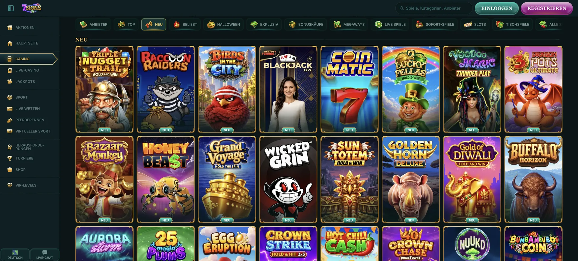 7Signs Casino Auszahlung: Neu